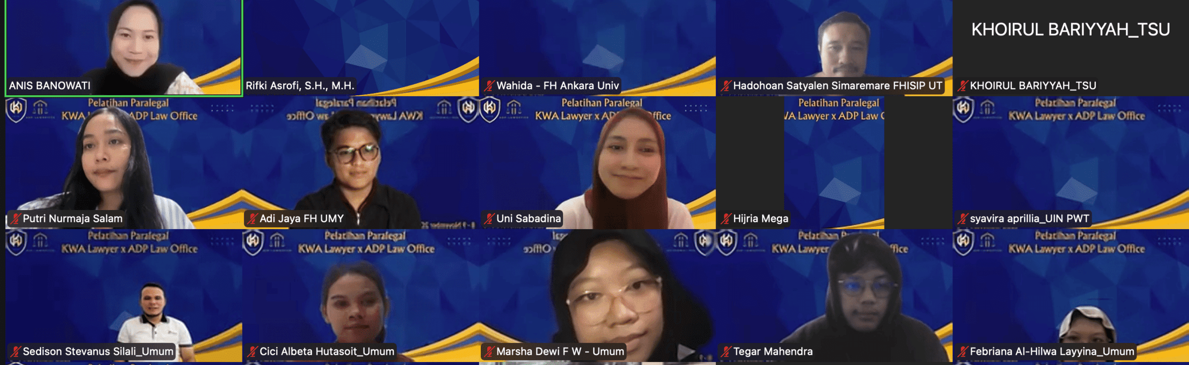 Pelatihan Paralegal Sukses Digelar